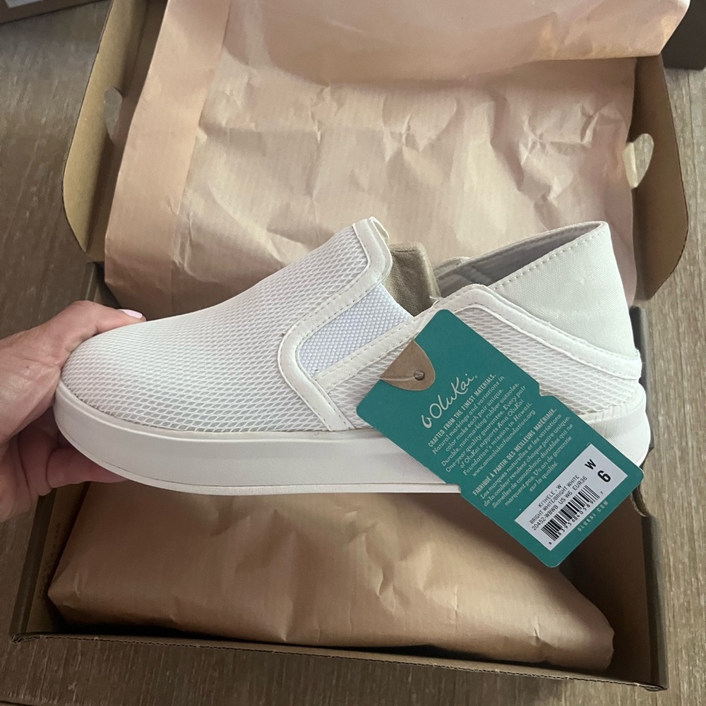 OluKai Ki'hele Women's Sneakers - Bright White